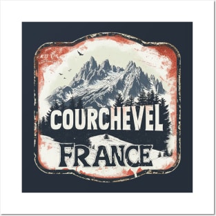 Courchevel France Posters and Art